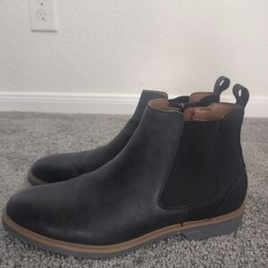 Madden NYC Mens Black Chelsea Style Zipper Boots Size 10.5 US